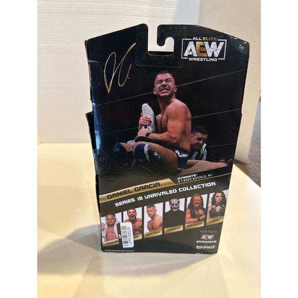 AEW Unrivaled DANIEL GARCIA Wrestling Figure Series 15 #148 ROH Title Belt MOC - Picture 4 of 8
